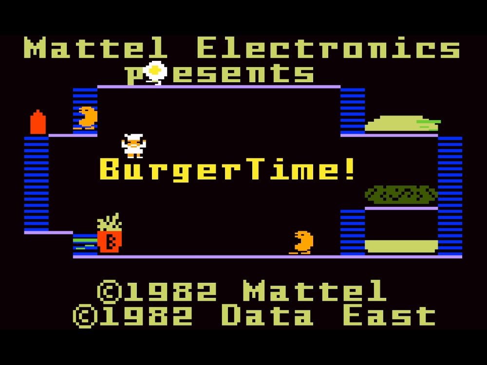 Title Screen of Burgertime for Intellivision